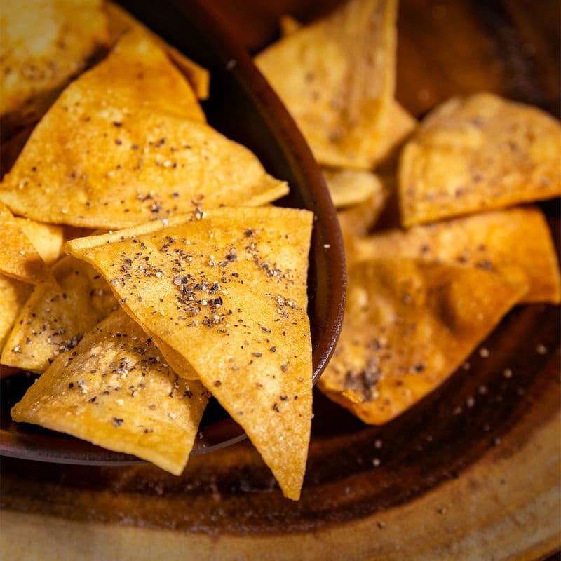 Pita Chips with Hummus