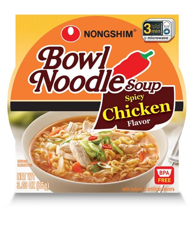 Bowl Noodle Soup Spicy Chicken Flavour (86 g) (390 Cal)