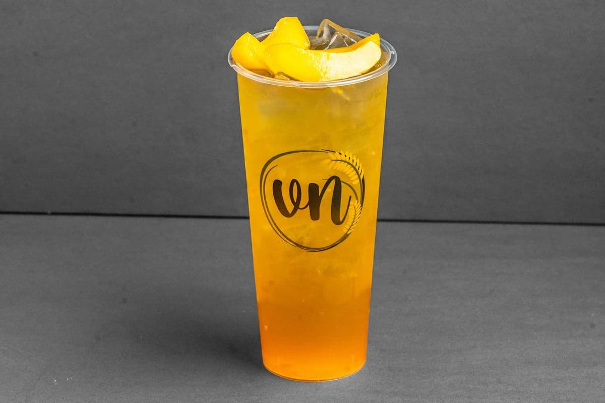 B8. Peach Green Tea with Crystal Pearl / Trà Đào
