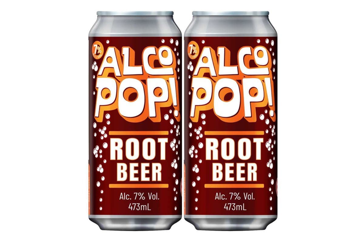 PAIR - AlcoPop Root Beer 2 x 473ml (7% ABV) (2 x 473 ml)
