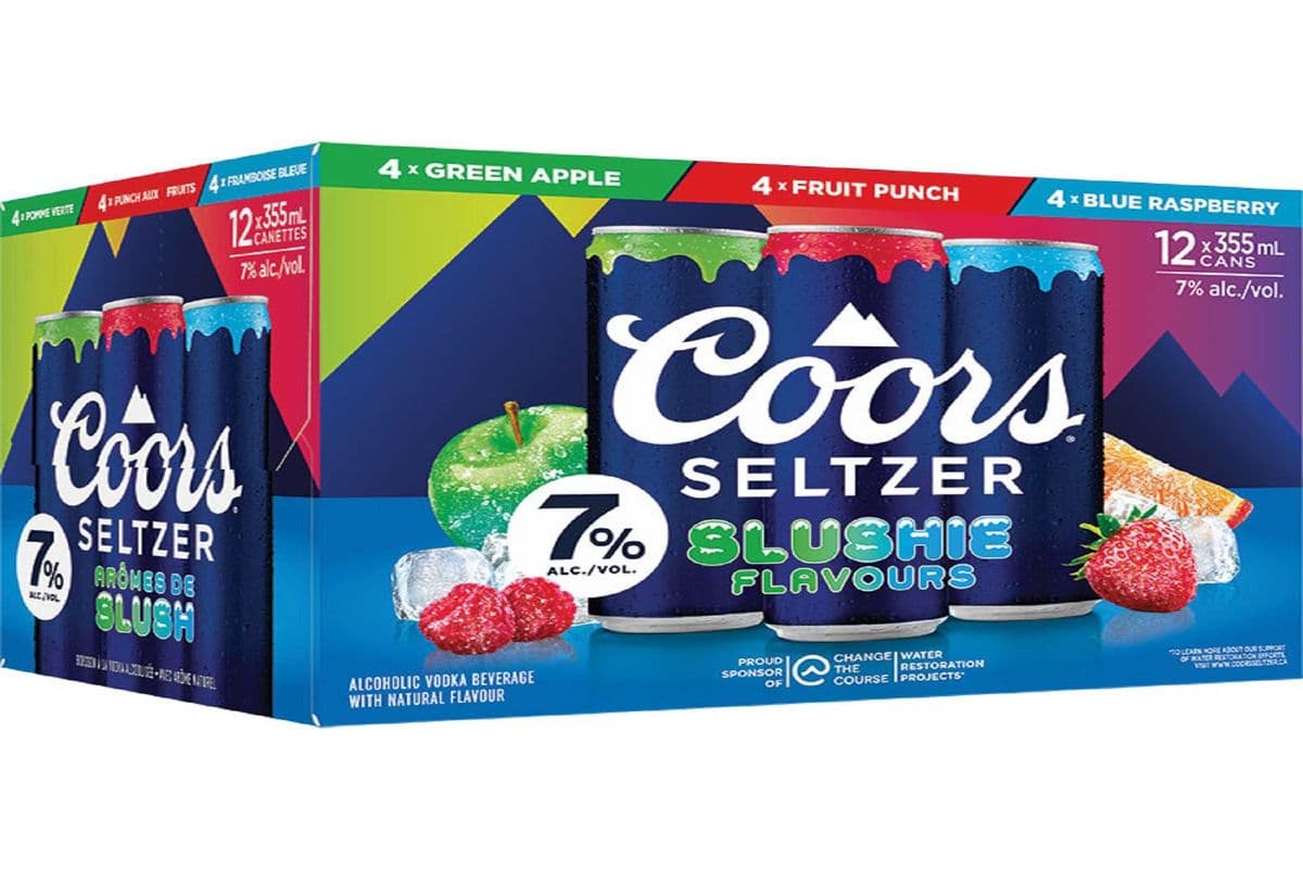 136774. COORS SELTZER SLUSHIE 7.0 VP (12 x 355ML (CANS))