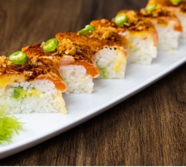 Aburi Sockeye Oshi (7 Pcs)
