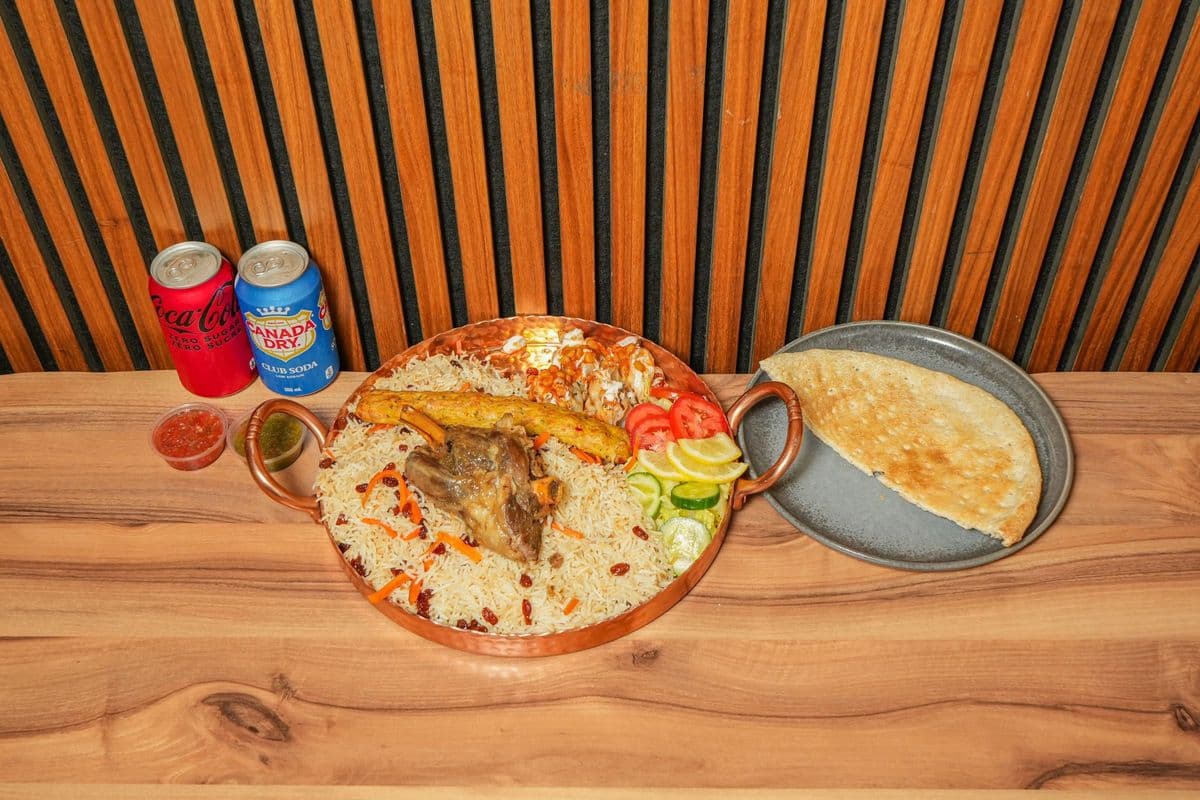 Lamb shank platter for 2