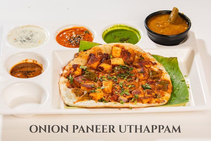 Onion Paneer Uthappam