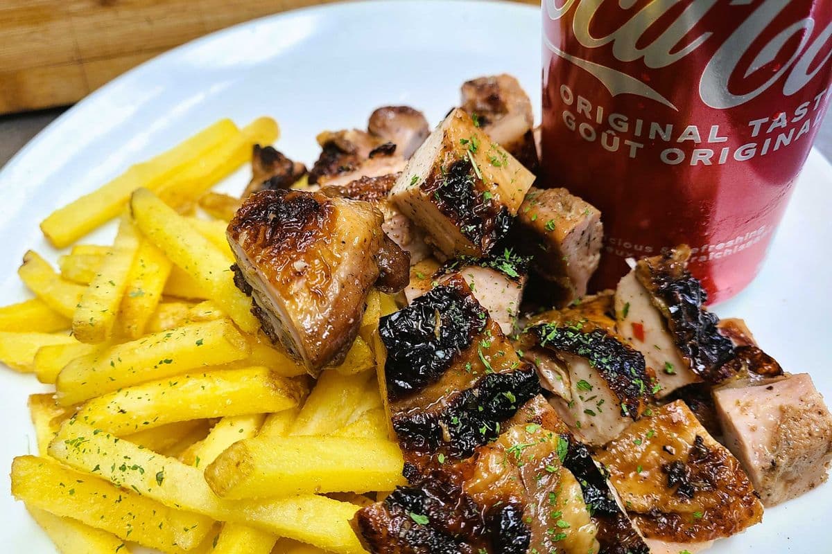 Grilled Chicken and Fries