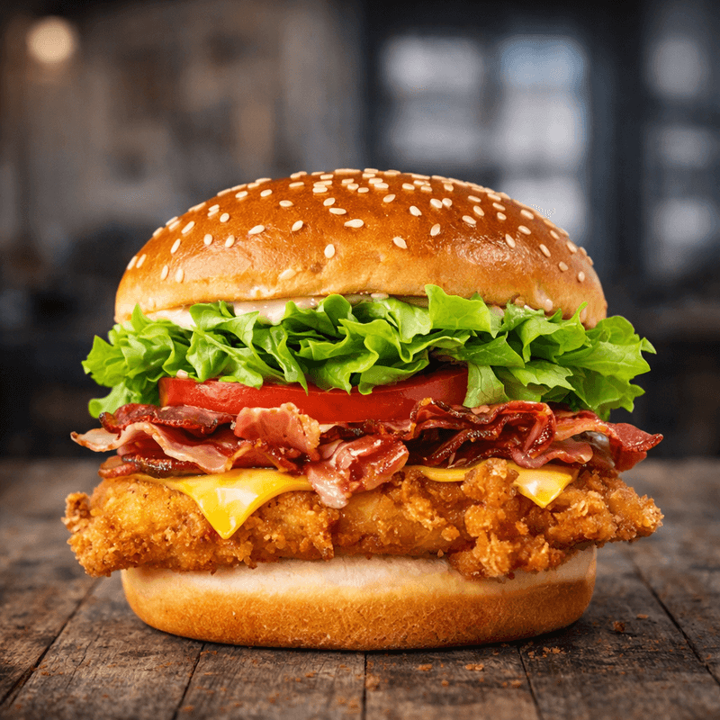 Burger Poulet Épicé / Spicy Chicken Burger / POULET ÉPICÉ BURGER