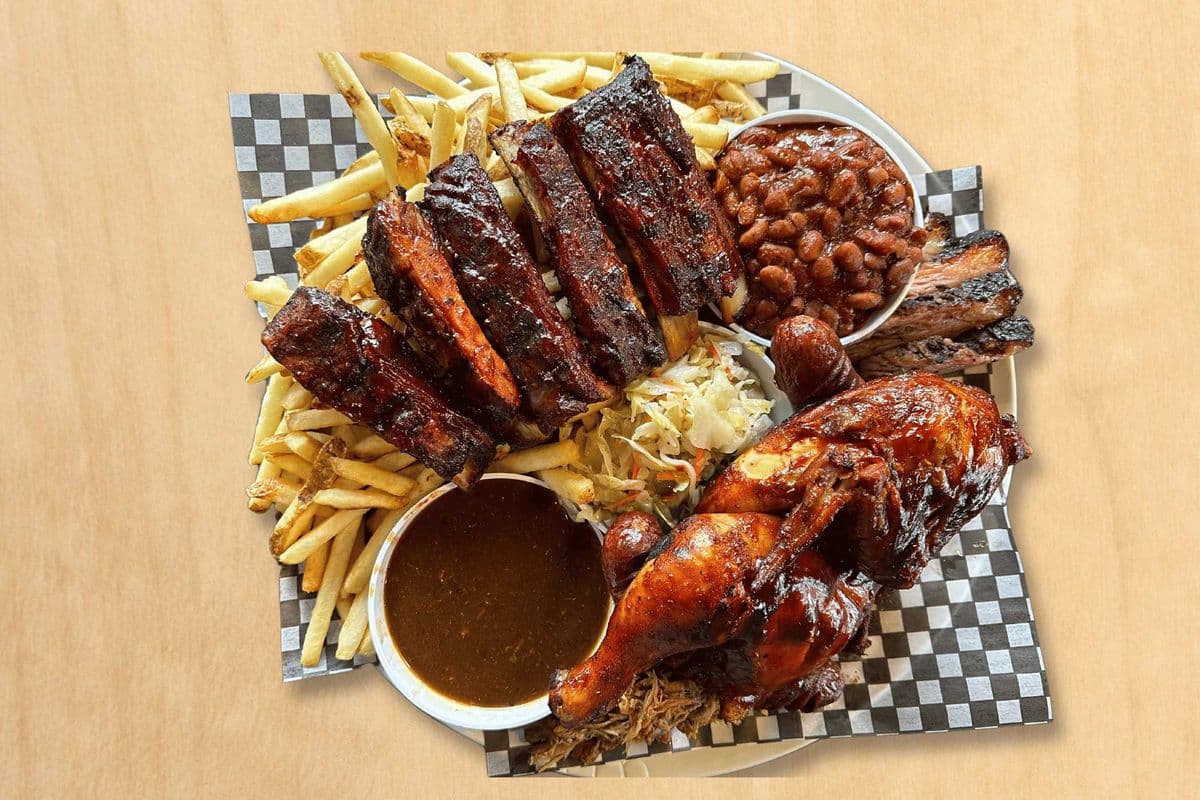 Big T’s Platter + 7pc Chicken wings
