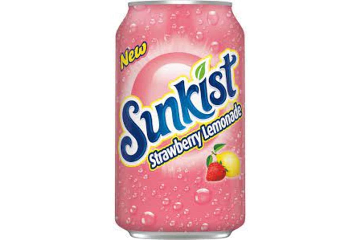 Sunkist Strawberry Lemonade (355ml) (355ml) (160 Cal)