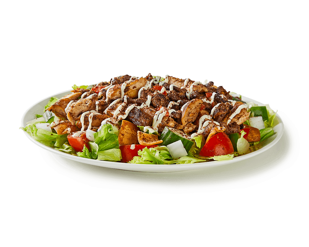 Mixed Chicken & Beef On the Salad