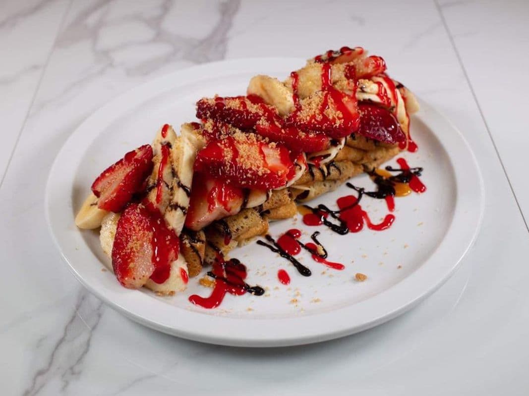 Crêpe Nutella Banane-Fraise / Nutella Banana Strawberry Crepe