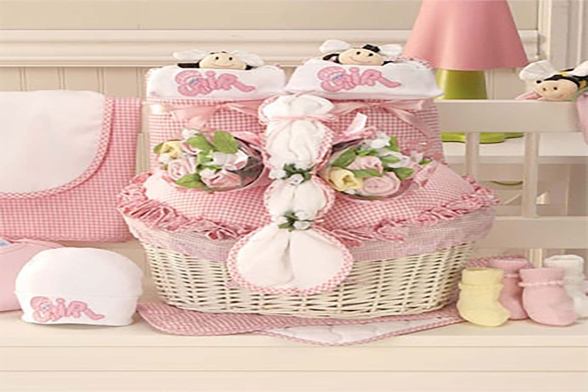 Girl Twins Gift Basket