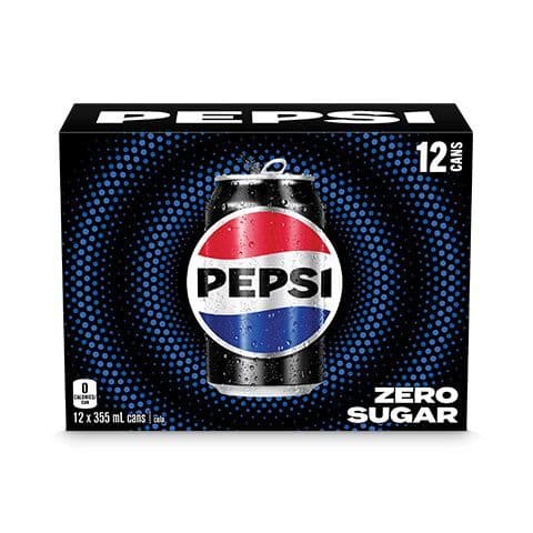 Pepsi Zero Sugar Cola 12 x 355 mL