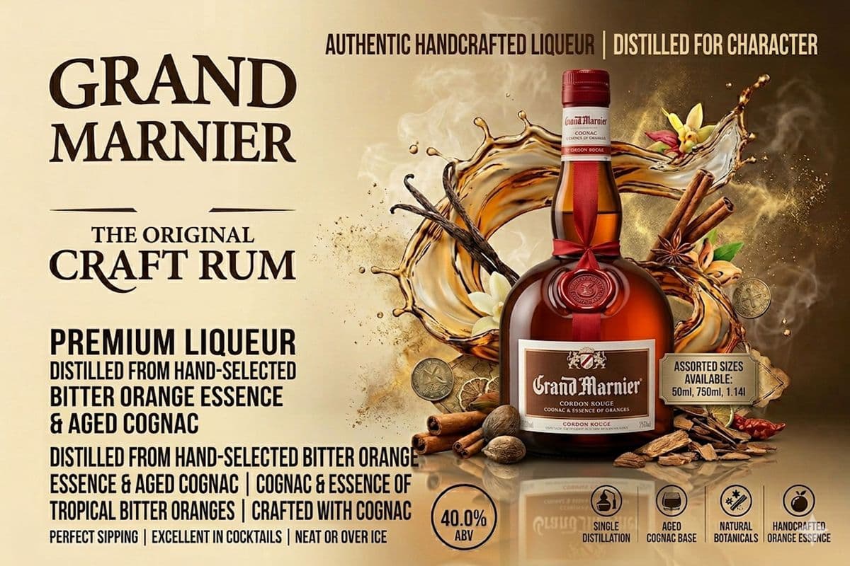GRAND MARNIER COGNAC (50ML) 40.0% ABV (1 x 50 mL)