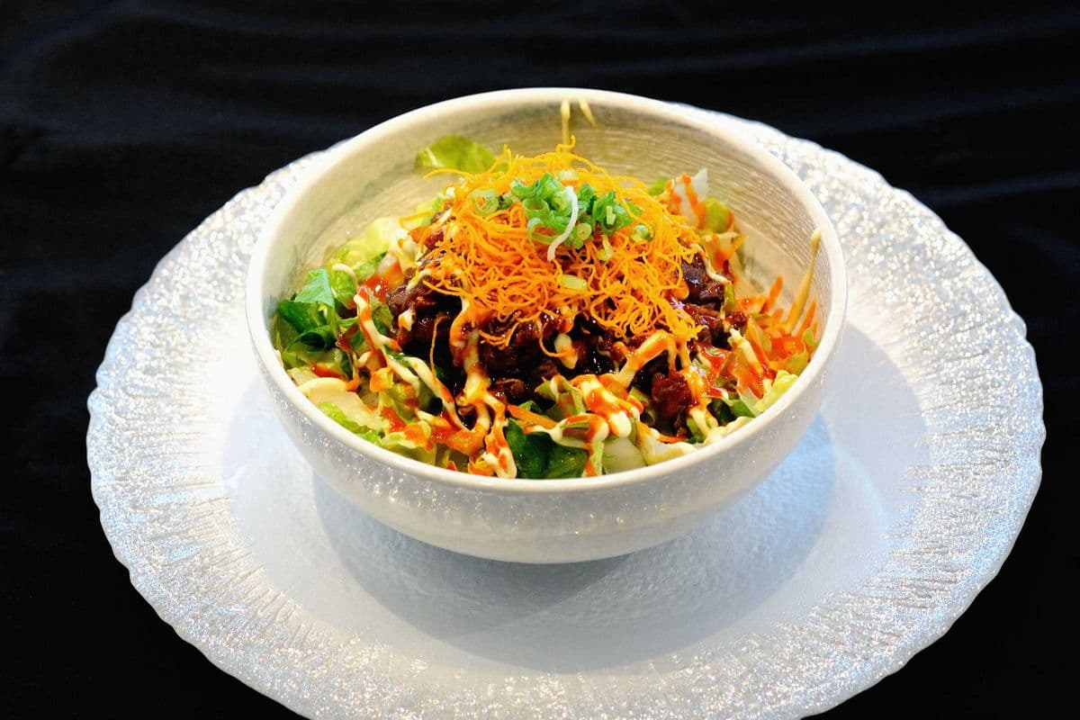 Beef Salad Rice Bowl