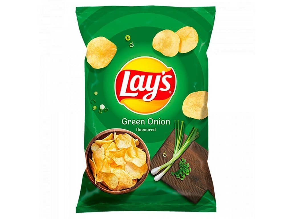 Lays Green Onion Poland Potato Chips 130g