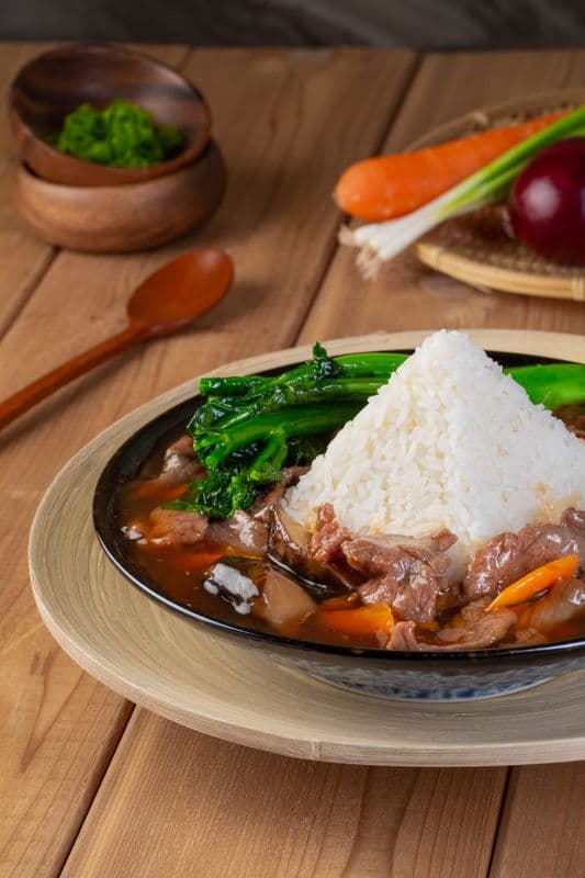 K22. Pork Rib, Chicken, or Beef with Vegetable Rice