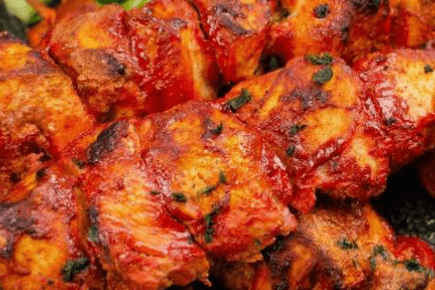 Red Chicken Tikka Kebab