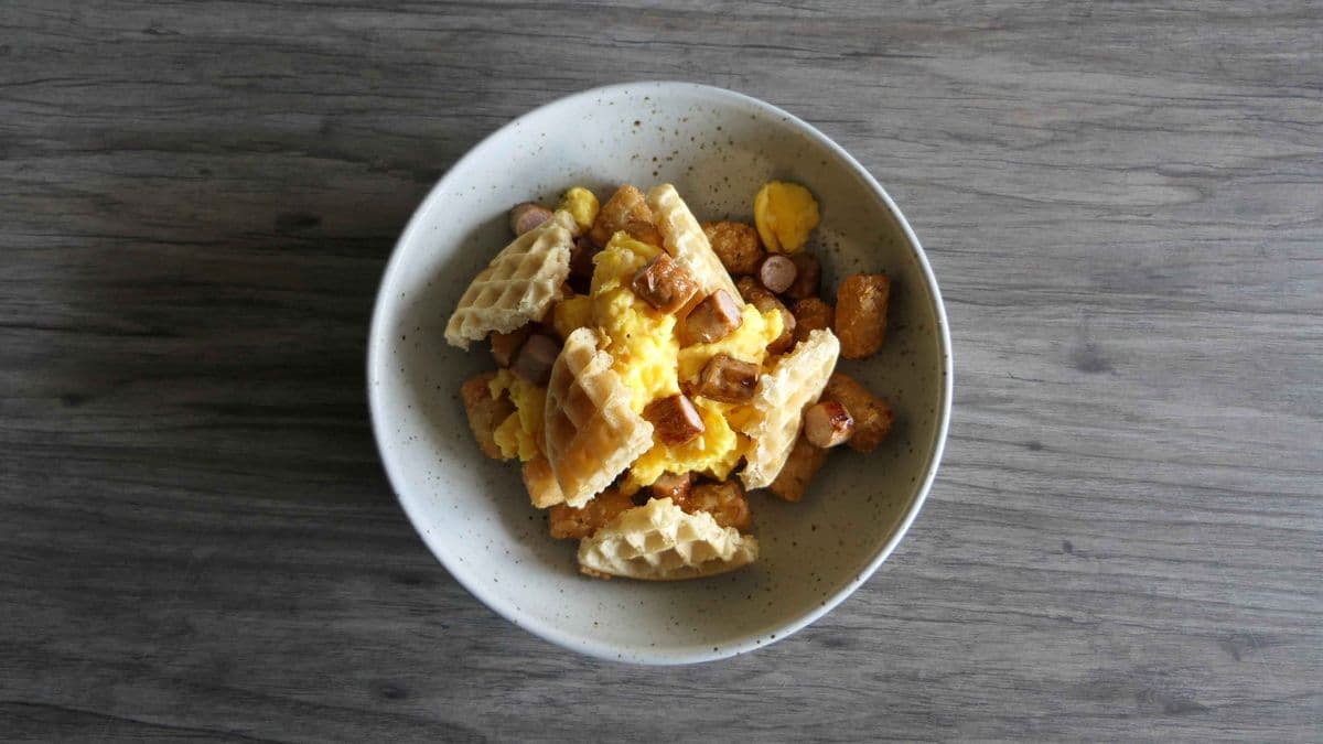 Sweet Waffle Breakfast Bowl