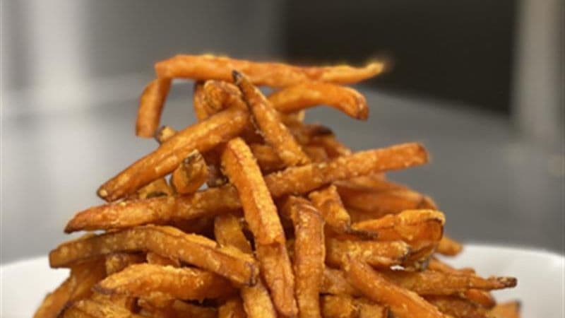 Large sweet potato fries