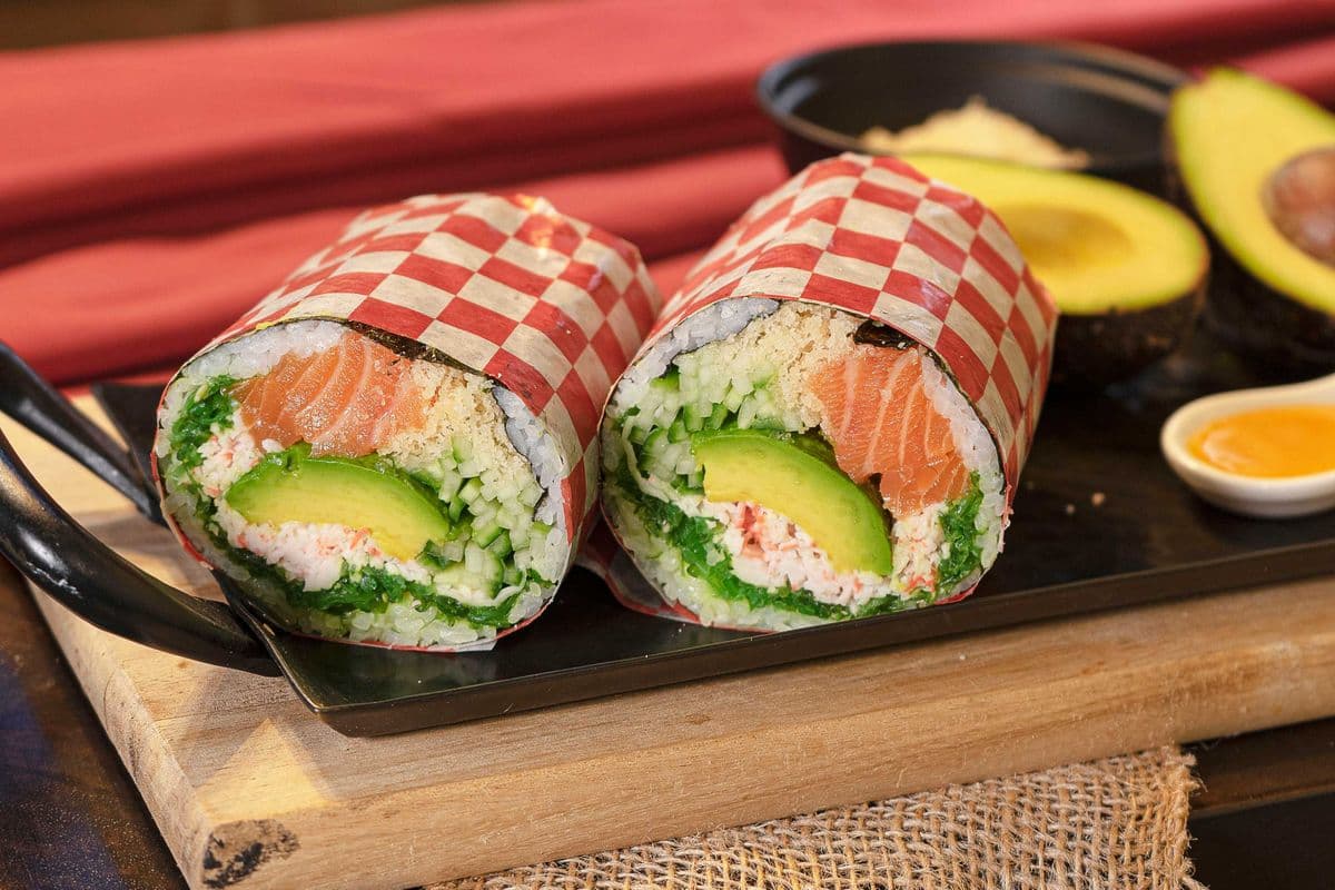 Salmon Sushi Burrito