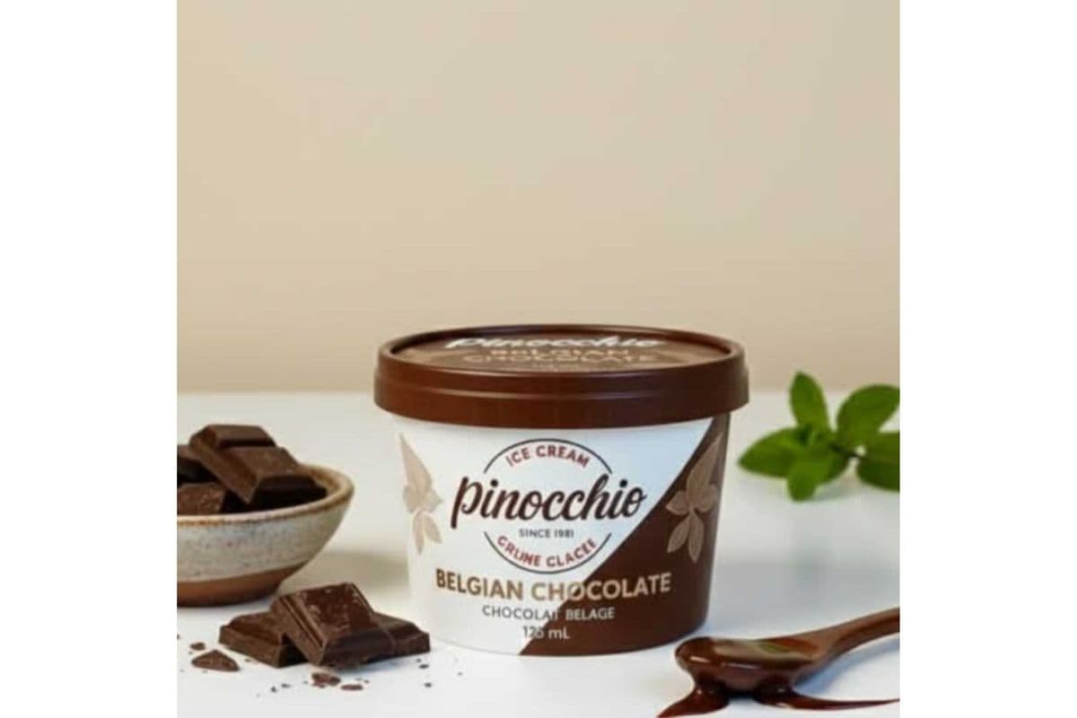 Pinocchio Ice Cream Belgian Chocolate (Gluten Free) (125ml)