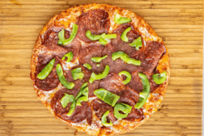 Italian Salami and Green Peppers Pizza