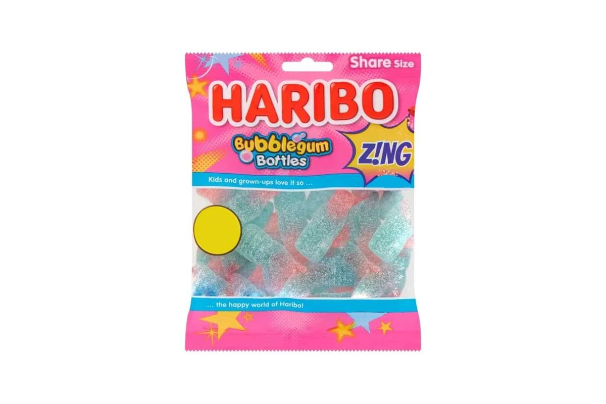 Haribo Bubblegum Bottles Zing (176 g)