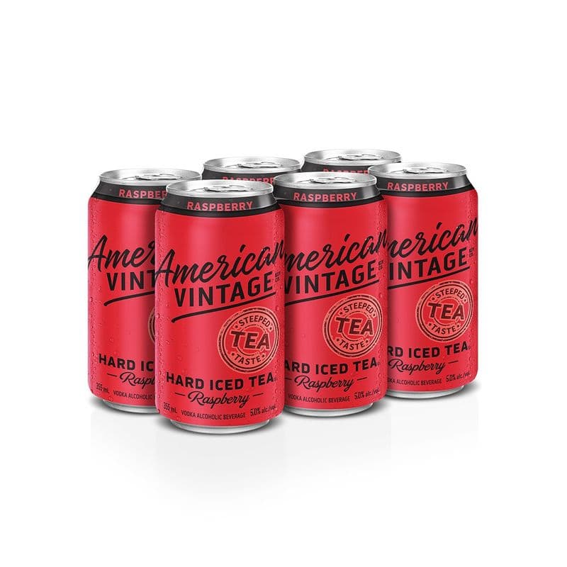 American Vintage Iced Tea Raspberry (6 x 355 ml)