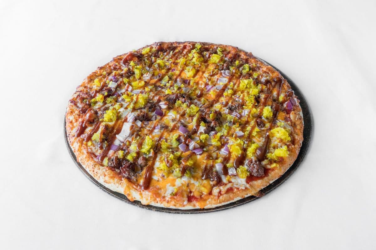 Large Smoked BBQ Brisket Pizza