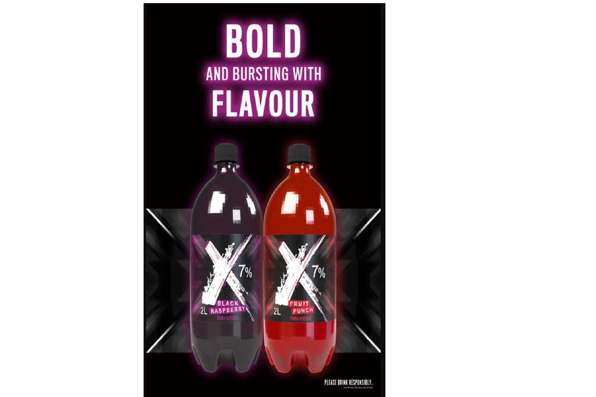 X Black Raspberry (1 x 2 Litre Bottle)