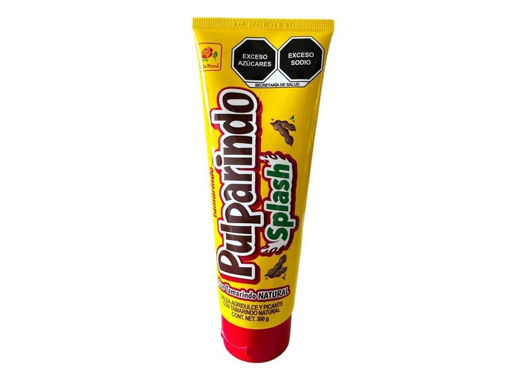 Pulparindo Splash Original Tamarind Candy Paste Giant Squeeze Tube 300g Mexican 
