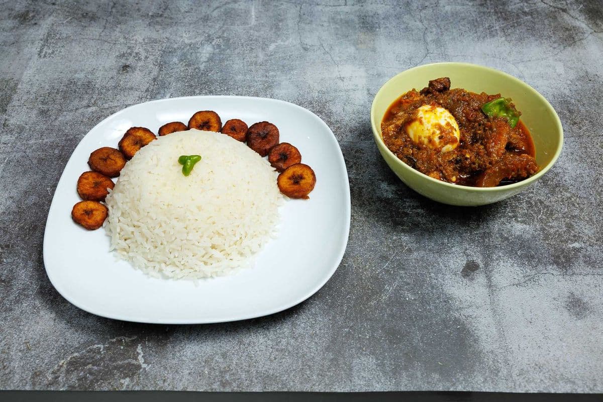 White Rice and Ayamase