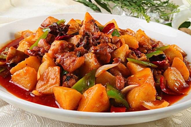 Sauté de poulet épicé / Saute Spicy Chicken (Moyen/ Medium)