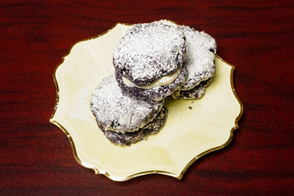 Ube Crinkle Cookies