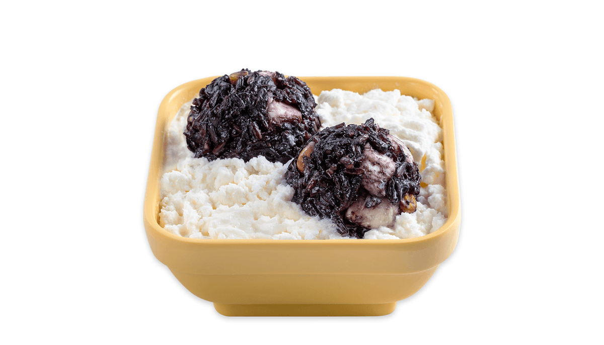 Thai Black Glutinous Rice with Vanilla Frost - 白雪黑糯米
