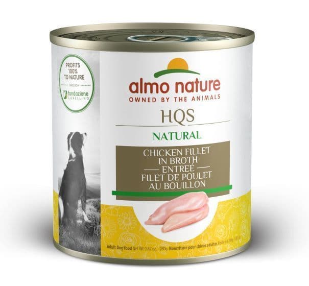 Almo Nature HQS Natural Entrée Dog Food - Chicken Fillet In Broth