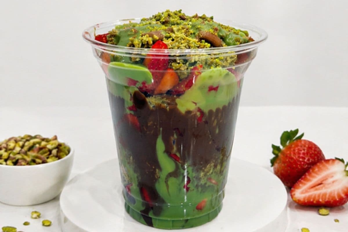 The Viral Dubai Kunafa Strawberry Cup