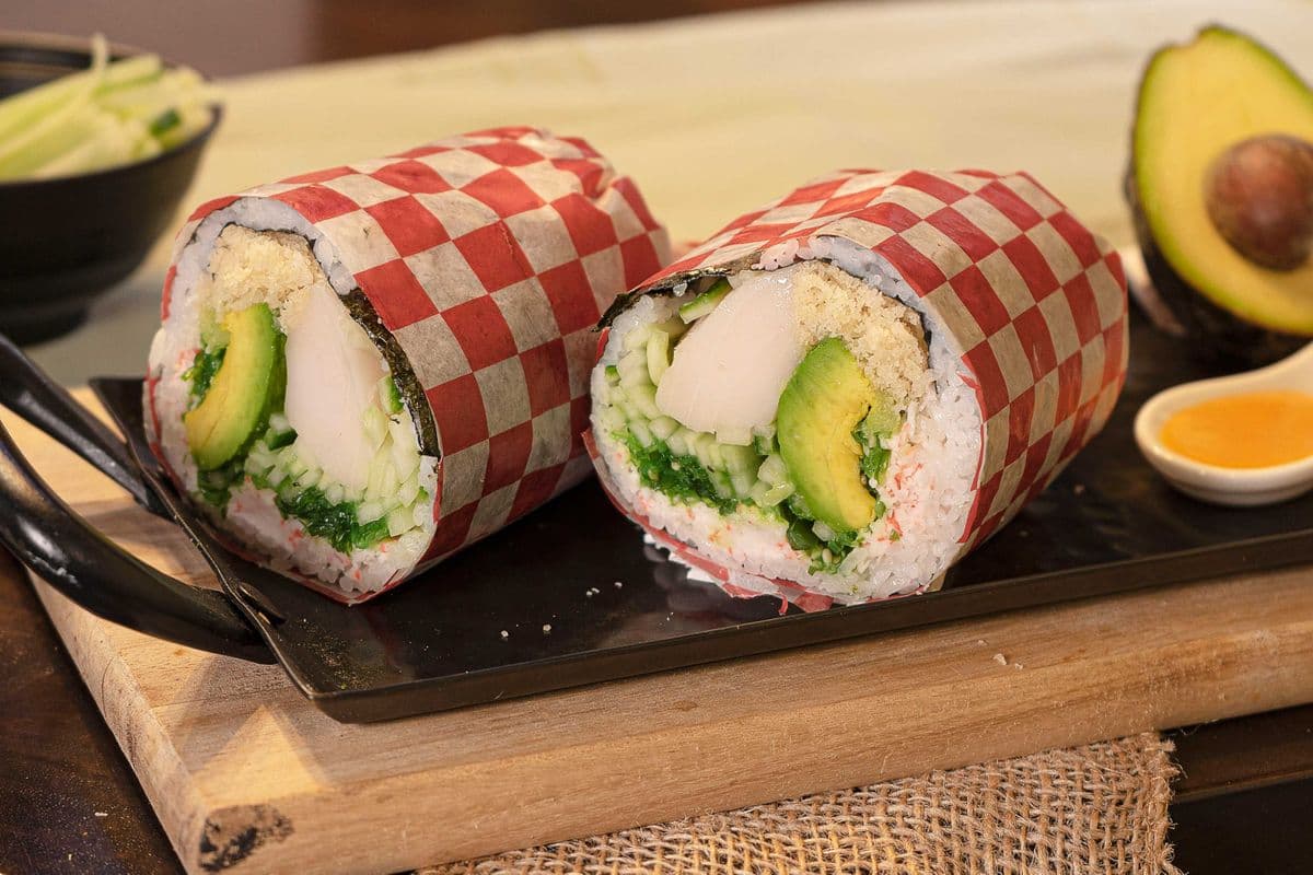 White Tuna Sushi Burrito Combo
