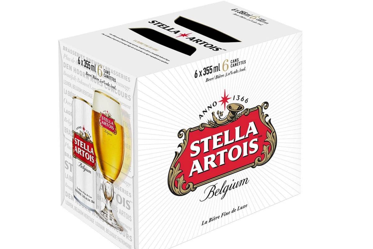 STELLA (6 CANS X 355ML) 5.0% ABV (6 x 355 mL)