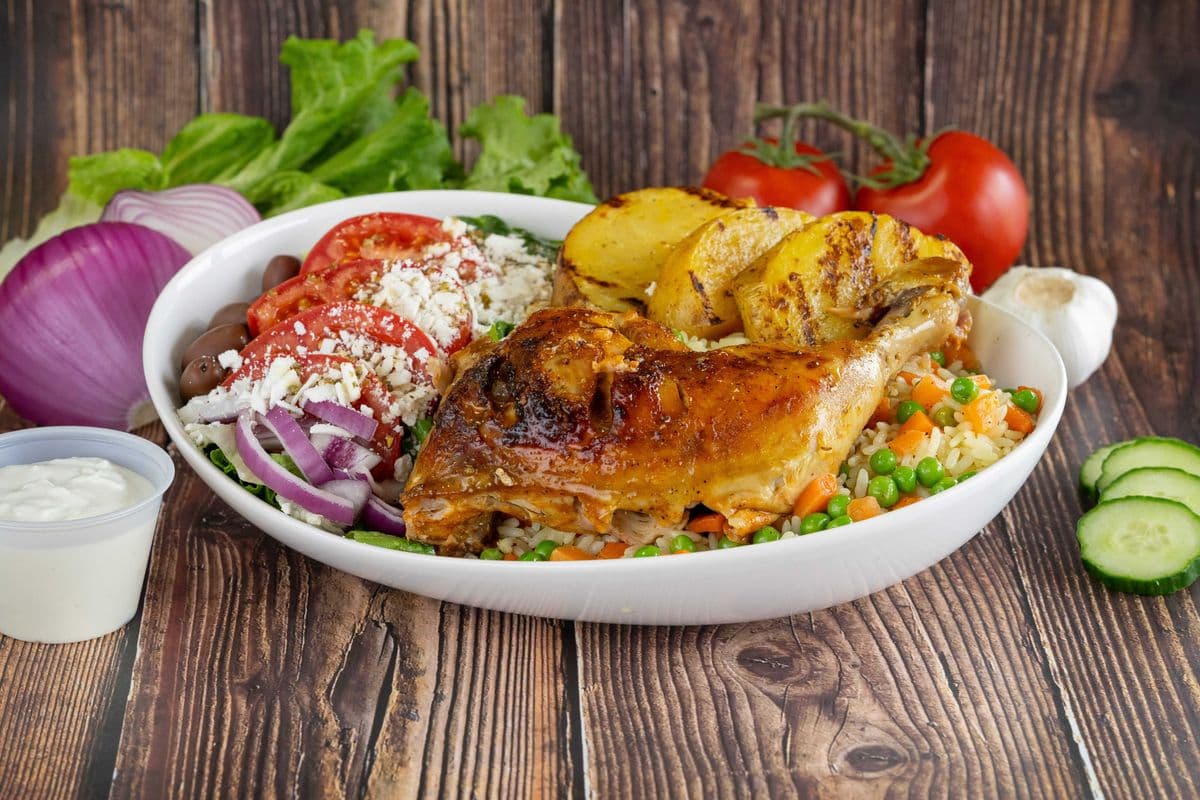 Roasted Chicken Leg Meal