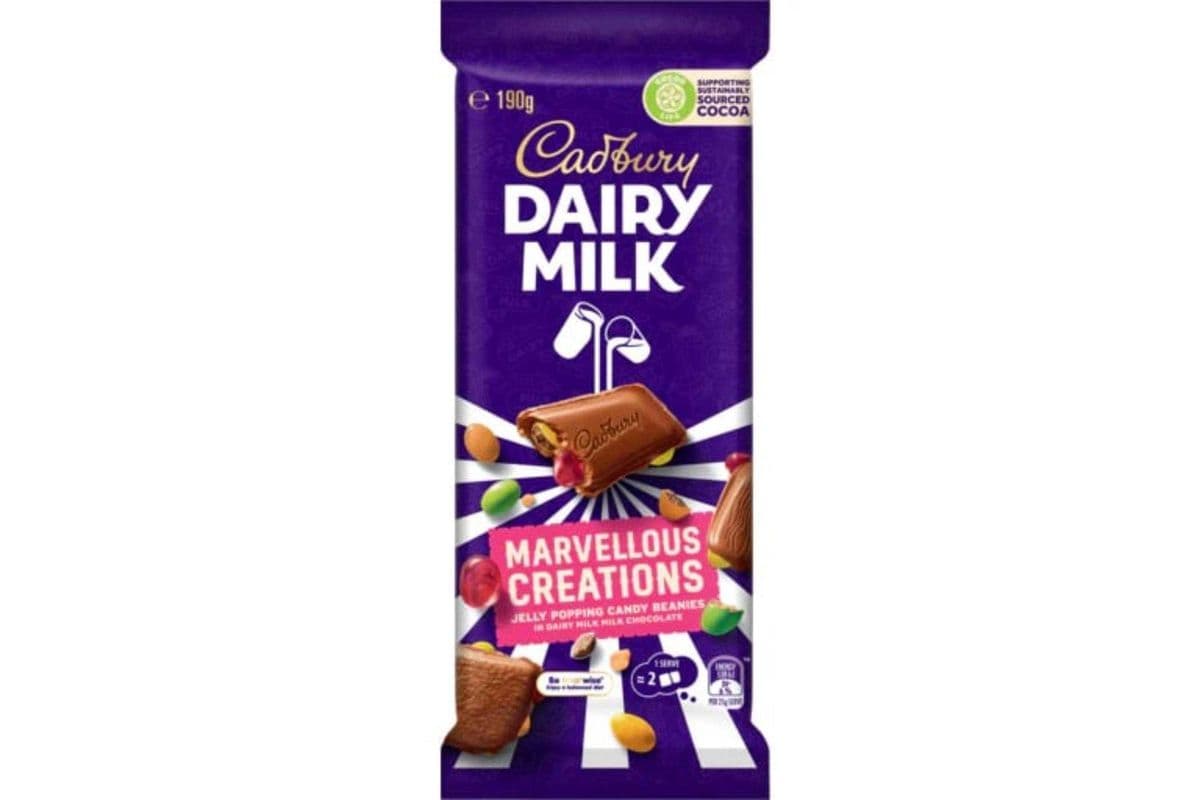 Cadbury Dairy Milk Marvellous Creations Jelly Popping Candy Beanies - 190g