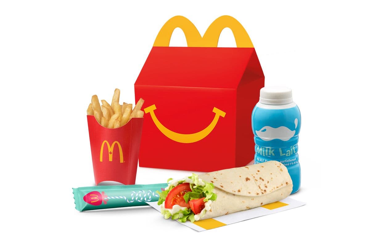 Happy Meal Lettuce & Tomato Snack Wrap with Mini Fries [320-430 Cals]