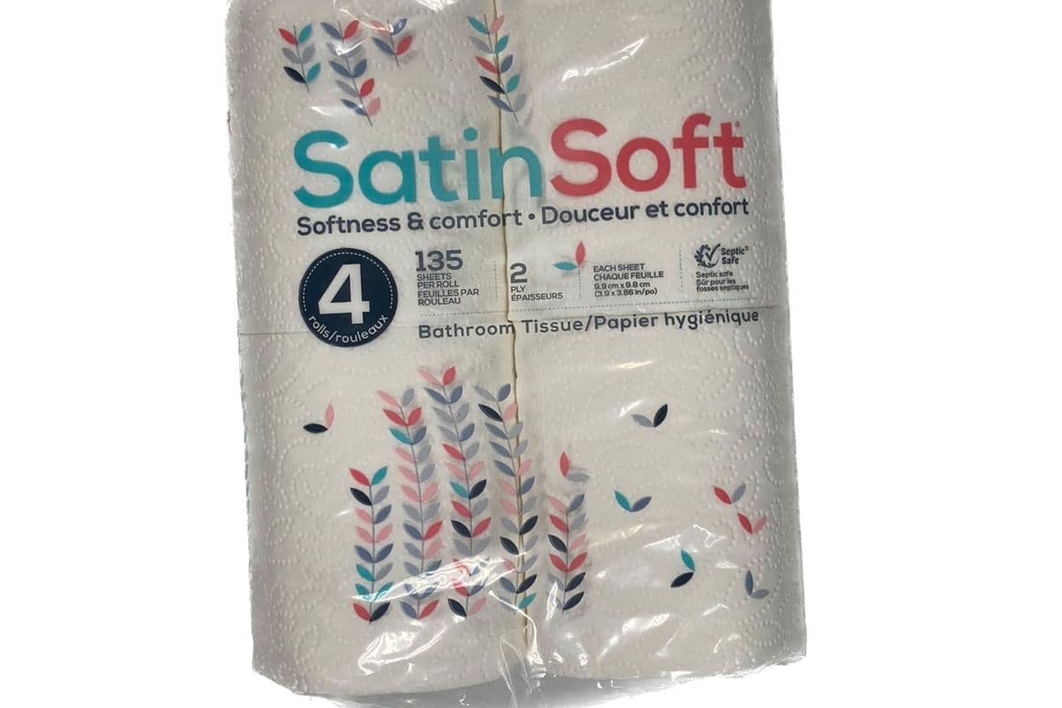 Satin Soft Bathroom Tissue (9.9cm x 9.8cm) (0 Cal)