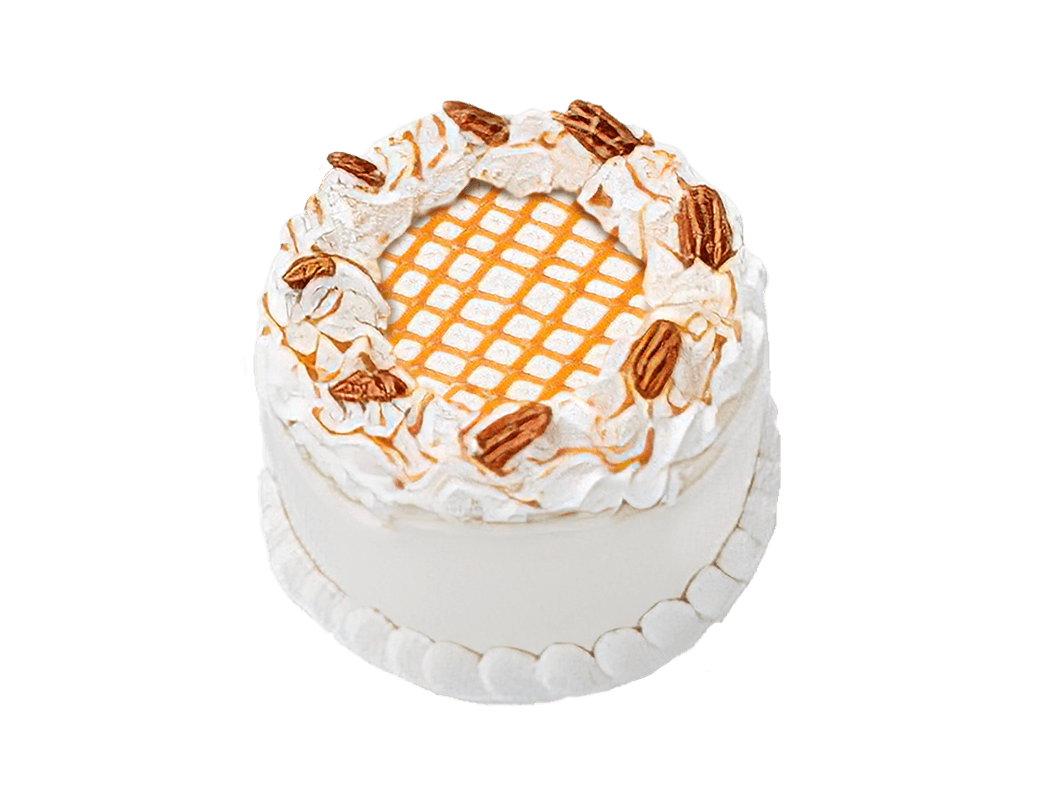 Caramel Pecan Cake (6" Round, 3" Height)