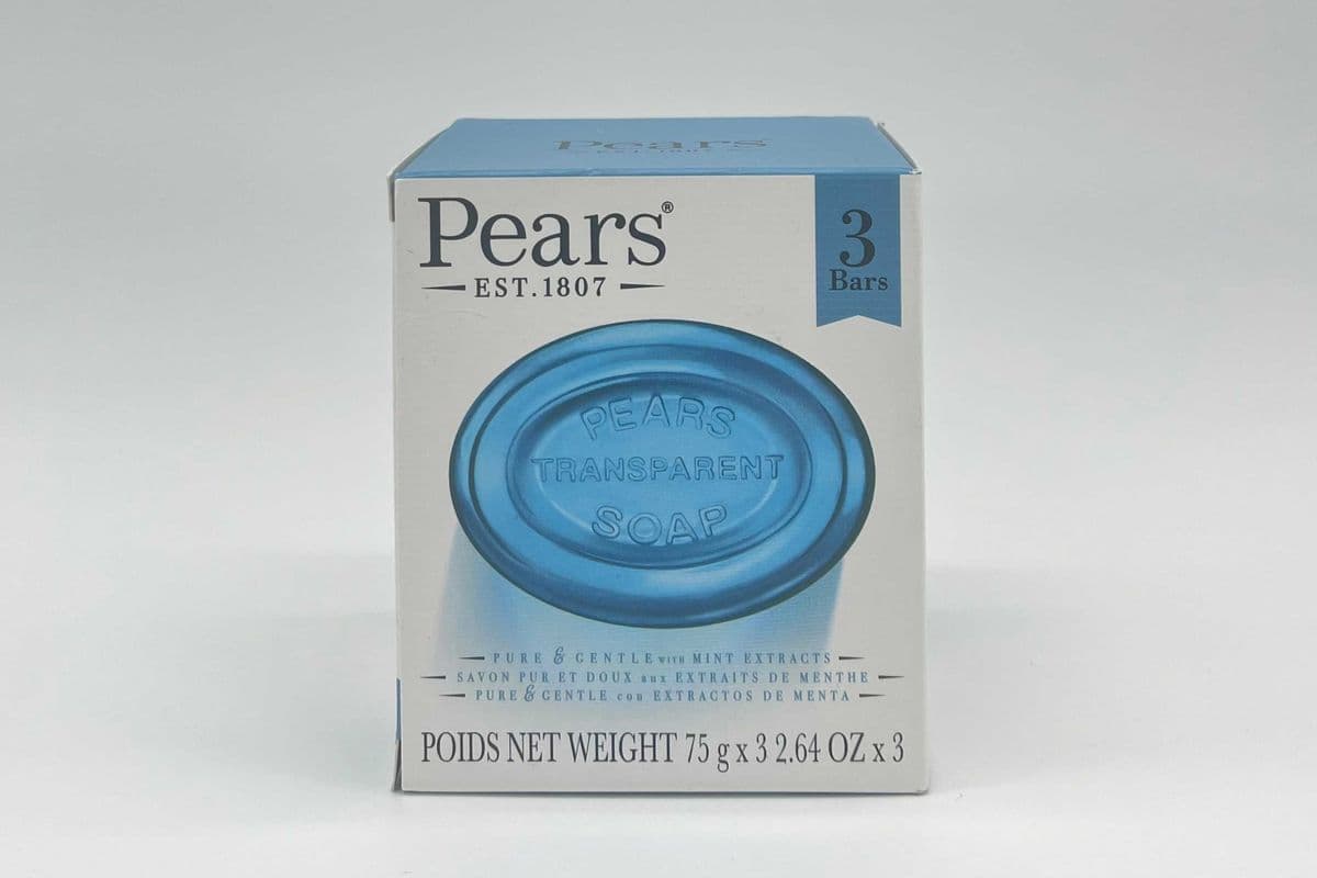Pears Pure and Gentle with Mint Extracts Bar Soap (3 Bars)