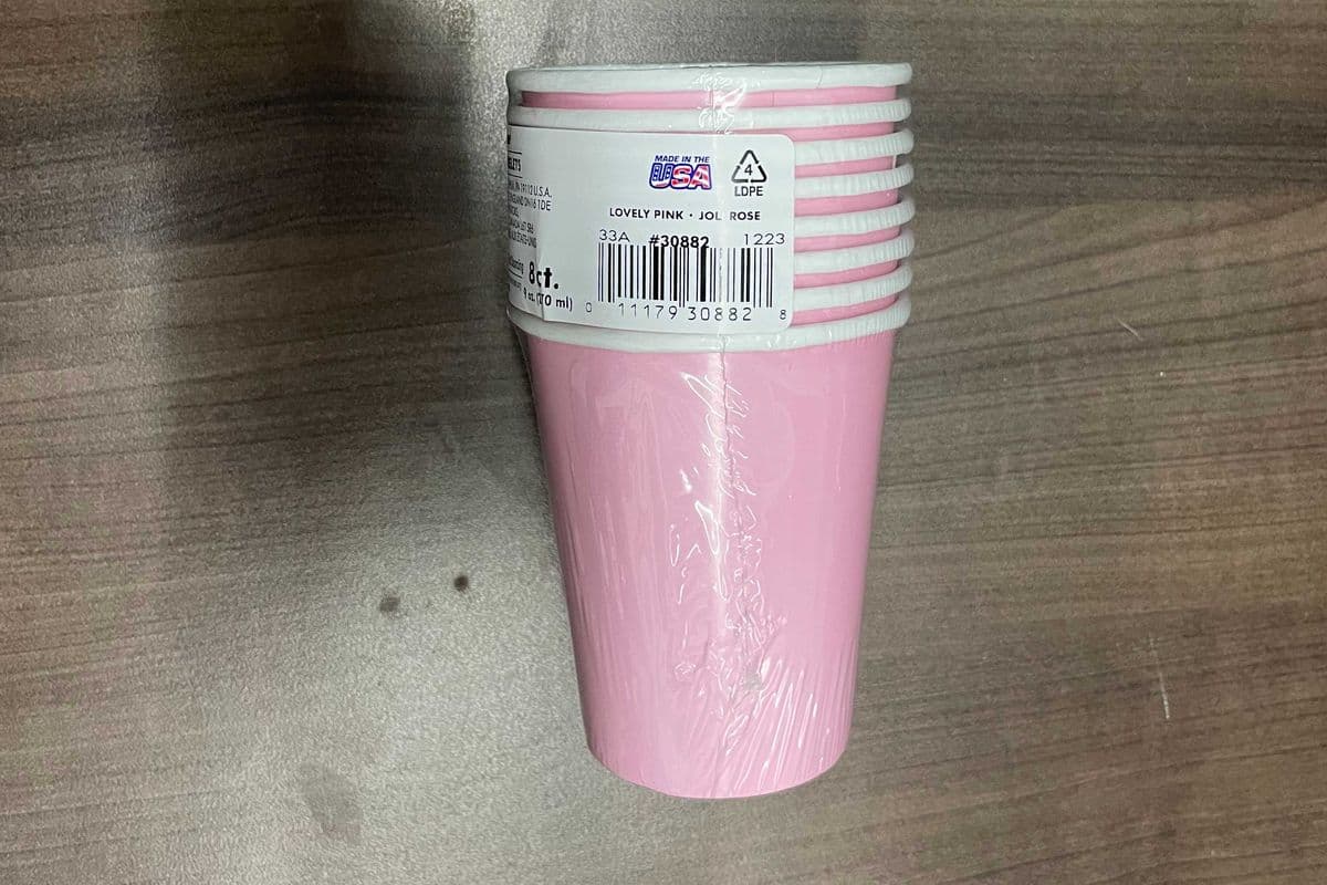 8 Cups Lovely Pink 9oz (9oz x 8)