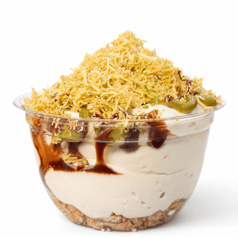 Gâteau au fromage pistache–kunafa