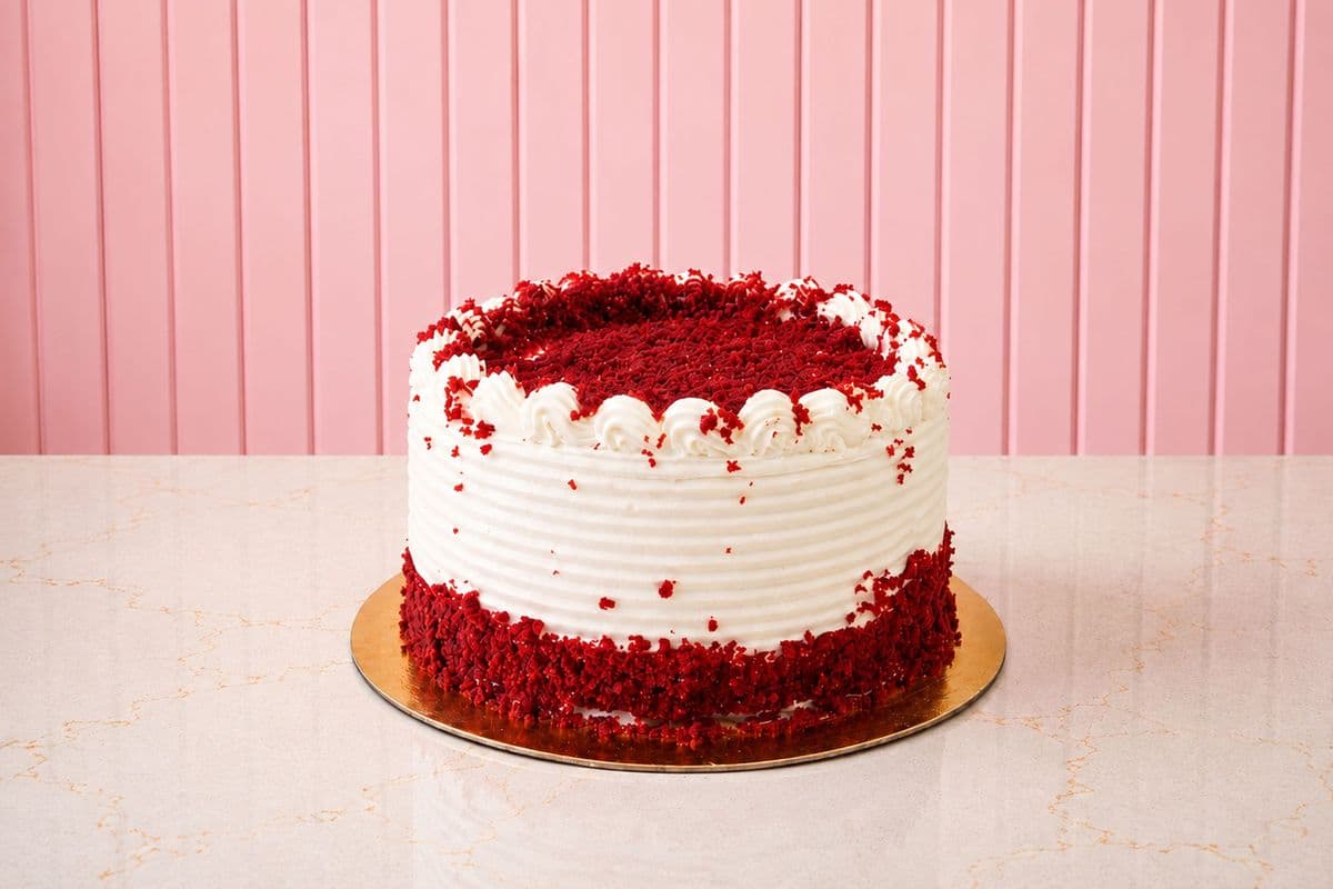 Eggless Red Velvet Cake