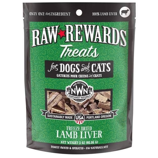 Northwest Naturals Raw Rewards Lamb Liver Freeze Dried Treats 85 g