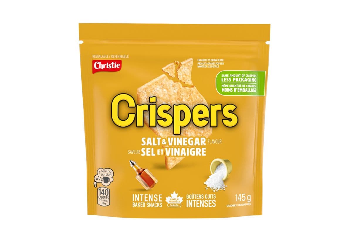 Crispers sel et vinaigre (145g) 77822 / Crispers Salt & Vinegar (145g) 77822